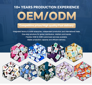 Juego de Fichas de Mahjong Americanas de Acrílico Azul <span class=keywords><strong>Coral</strong></span>, Modernas, Plegables, para 4 Jugadores, Diseño de Lujo Premium, Portátiles, para <span class=keywords><strong>Casino</strong></span> - Product Image 6