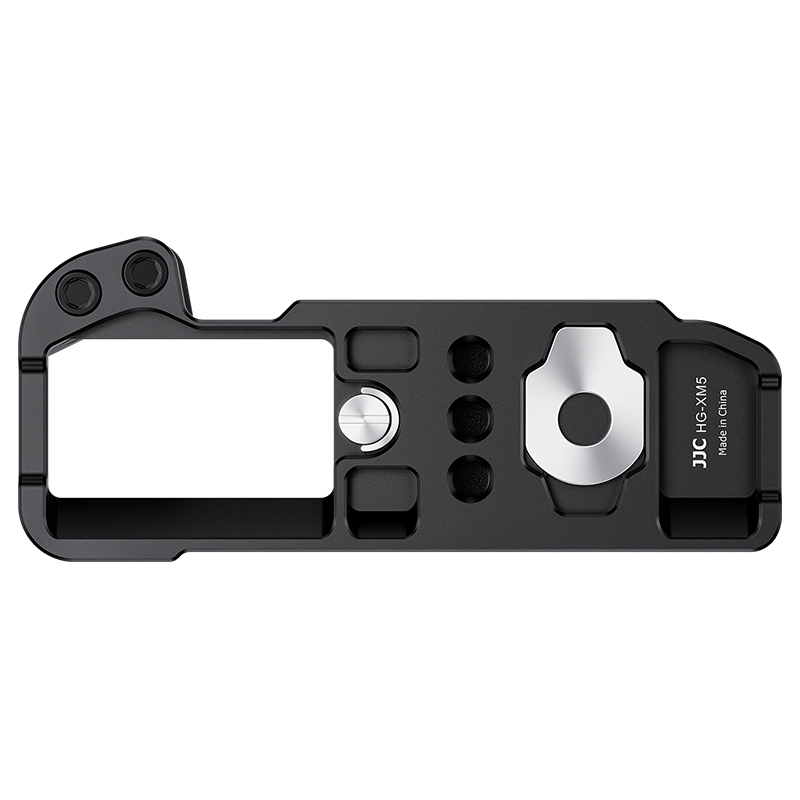 JJC Camera Hand Grip for FUJI XM5 - Black and White Silicone