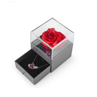Yunnan Set Hadiah Terlaris Bunga Mawar Asli Merah Diawetkan dengan Harapan Terbaik Dalam Kotak Hadiah Mawar Bunga Abadi untuk Hadiah Hari Valentine