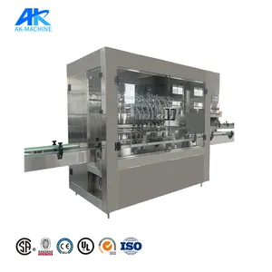 Electric Automatic Liquid Oil Paste Filling Gluing Machine Beverage Chemical Application Straight Line Automachine Filling Line