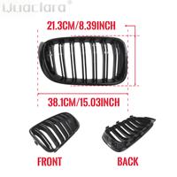 Grille de calandre pour BMW X3 F25 X4 F26 SDrive20i XDrive20i XDrive28i XDrive30d XDrive35i 2014 2015 2016 2017 Kits de carrosserie et accessoires