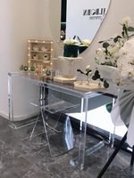 Vente directe d'usine Bureau en acrylique Bureau de véranda Bureau d'ordinateur Commode en plexiglas Table moderne simple