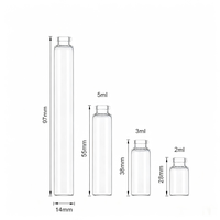 Flacons de parfum cylindriques vides en verre de 2 ml, 3 ml, 5 ml, 10 ml en gros, gravure personnalisée OEM, faible MOQ, conteneurs de parfum en gros avec boîte
