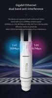 COMFAST CF-EW74 V3 1200 Mbps Antenne WiFi extérieure longue portée, prolongateur de signal Ethernet, point d'accès