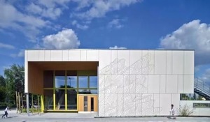 Panneau mural extérieur en ciment perforé imperméable à haute densité ignifuge sans <span class=keywords><strong>amiante</strong></span>, fibre-ciment renforcé, hôpital, villa - Product Image 6
