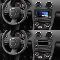 Radio FM Android con Pantalla HD de 7 Pulgadas y 4 Núcleos, WiFi, Carplay Inalámbrico, Android Auto para Audi A3, Reproductor de DVD para Auto