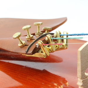 Afinador fino para violín, latón pulido, 4/4 1/8, perilla de ajuste de cuerdas para violín - Product Image 1