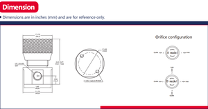 Oksijen Ortamı için WR1B Serisi Mikro Basınç Düşürücü Regülatör 6000psig AST G93 Sınıf C - Product Image 5