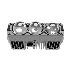Phare LED tout-terrain à 3 lentilles en alliage d'aluminium IP65 avec commande par interrupteur, alimentation CC, 120 lm/W, durée de vie de 30 000 heures - Product Image 1