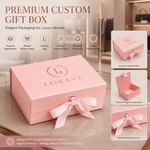 กล่องของขวัญรีไซเคิลได้ขนาดสั่งทำพิเศษ พร้อมฝาปิดแม่เหล็ก โครงสร้างแข็งแรง ปั๊มฟอยล์ทอง และเคลือบด้าน สำหรับน้ำหอมและสินค้าหรูหรา - Product Image 3