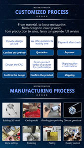 Kalung dan gelang rantai berlian hasil lab, bersertifikat CVD IGI, kualitas VVS, bertabur berlian, perak 925, emas 9K, 10K, 14K, 18K - Product Image 6