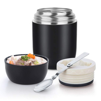 Thermos isotherme en acier inoxydable pour aliments sous vide, boîte à lunch bento, 1100 ml, boîte à soupe chaude avec cuillère pour enfants et bureau