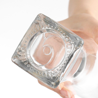 Bouteilles en verre élégantes à ouverture plate, faciles à manipuler, pour la vodka, le gin, le rhum, la tequila, le whisky, le brandy, les spiritueux
