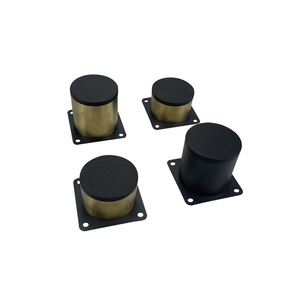 Patas Redondas de Acero Inoxidable Lu Ye de 3, 5, 6, 8 y 10 cm en Dorado y Negro para Muebles, Sofás, Mesas y Gabinetes - Product Image 4