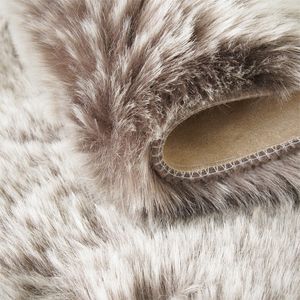 핫 세일 100% 폴리에스터 긴 머리 방전 토끼 인조 모피 직물 겨울 담요 - Product Image 5