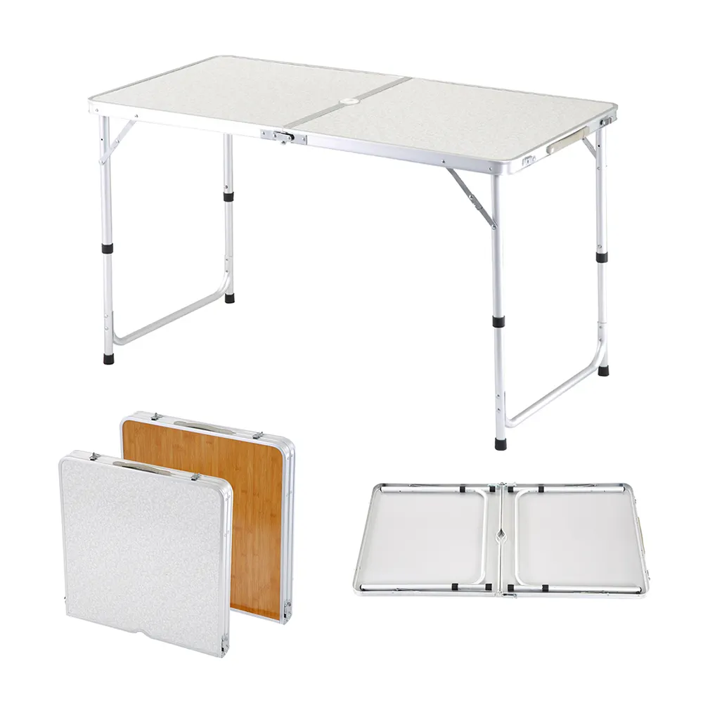 Table de bar de fête de camping pliante portable réglable en hauteur pour les événements de fête