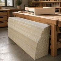 Côtés de tiroir en bois de peuplier à queue d'aronde, 6 cm de largeur égale, panneaux collés, anti-éclatement, séchés au four, matériau rainuré pour tiroirs