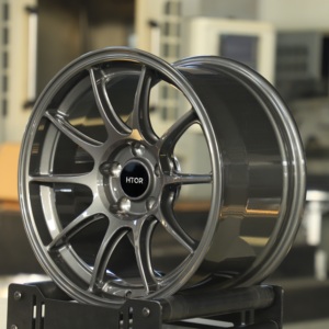 Jantes forgées HTOR personnalisées 18x9.5J 19x8.5J 5x114.3 5x112 gris brillant, jantes de course pour Lancer Evo X <span class=keywords><strong>Golf</strong></span> <span class=keywords><strong>GTI</strong></span> R - Product Image 2
