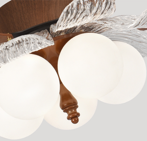 <span class=keywords><strong>Ventilateur</strong></span> de plafond vintage de luxe avec lampe, <span class=keywords><strong>lustre</strong></span> <span class=keywords><strong>ventilateur</strong></span> lumineux, <span class=keywords><strong>ventilateur</strong></span> suspendu floral romantique pour salle à manger, salon, décoration intérieure - Product Image 4