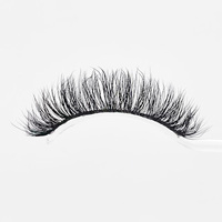 Faux Cils Vrac Marque Privée 5D Fluffy Russe en Bande 3D Faux Vison 15mm Courbés Naturels