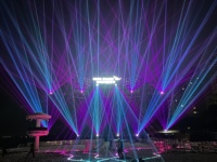 Projecteur laser d'animation RVB haute puissance 40W pour intérieur, pleine couleur, IP54, contrôle DMX512, laser de scène DJ disco, CRI 95, alliage d'aluminium