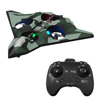 Avion RC en mousse CZ36 avec lumières LED, planeur à lancer à la main, modèle de chasseur acrobatique pour garçons