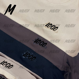 Benutzer definiertes Logo Großhandel gerippte Baumwolle 2 Stück Strick-Set Frauen Full Winter Frau Shirts und Leggings Outfit Lounge wear Set - Product Image 5