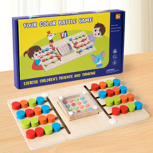 Juego de Mesa de Rompecabezas Deslizante de Madera para Dos Jugadores, Diseño Amigable y Seguro, Juguete Educativo Perfecto para Niños y Niñas - Product Image 1