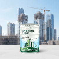 Peinture murale inorganique silicatée haute performance, couleur personnalisée, lavable, revêtement intérieur pour bâtiments, classe incombustible 0,3 MPa