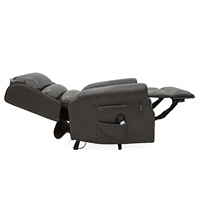 Geeksofa Chaise inclinable électrique à moteur quadruple avec appui-tête électrique et soutien lombaire pour les personnes âgées