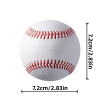 Balle de baseball en PVC rigide cousue à la main, balle d'entraînement de 9 pouces pour les jeunes et les adultes, pour l'entraînement au battement