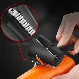 Couteau d'office manuel multifonctionnel en plastique PP <span class=keywords><strong>de</strong></span> cuisine Outils <span class=keywords><strong>de</strong></span> coupe <span class=keywords><strong>de</strong></span> fruits fantaisie Motifs <span class=keywords><strong>de</strong></span> fleurs pour salade Préparation <span class=keywords><strong>de</strong></span> légumes - Product Image 4