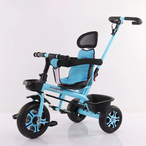 2023 <span class=keywords><strong>confort</strong></span> bleu 3-en-1 bébé poussette <span class=keywords><strong>Tricycle</strong></span> pas cher prix 3 roues Trike être amusant taille unique bébé <span class=keywords><strong>Tricycle</strong></span>-trois roues vélo - Product Image 4