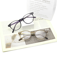 Lunettes optiques rondes rétro en acétate, montures classiques en écaille de tortue transparentes, lunettes de haute qualité, logo personnalisé, hommes femmes