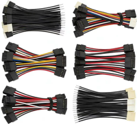 موصل JST Molex مخصص بخطوة 2.54 مم، كابل نحاسي بـ 2 أو 4 أطراف، 12 فولت للمعدات الإلكترونية ولوحات الدوائر المطبوعة
