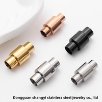 Fermoirs magnétiques en acier inoxydable, attaches en forme de roue, connecteurs en acier titane, motifs personnalisables, accessoires pour cordons et bracelets