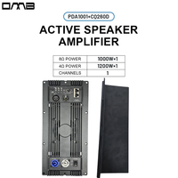PDA1001 + CQ260D DSP classe D 1 Module haut-parleur Module actif ventilateur puissance de refroidissement 1200W carte de Module amplificateur de basse