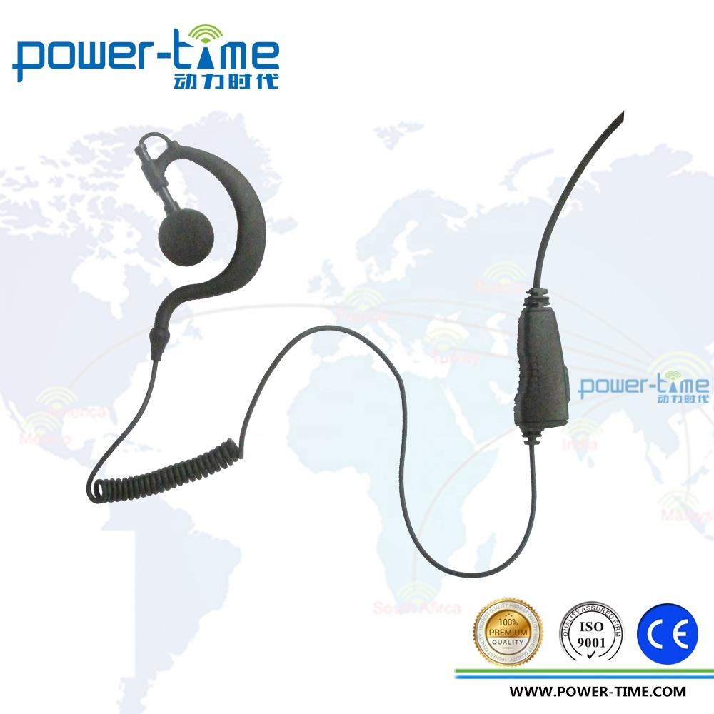 Micro écouteur EarHook en forme de G pour le service de sécurité TK-360