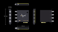 Tarjeta de Captura AVMATRIX VC41 1080p 3G-SDI PCIe de 4 Canales con Entrada/Salida SDI, Grabación JPEG/AVI/WAV