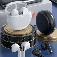 Écouteurs sans fil Pro 6 TWS ANC 5.3, intra-auriculaires semi-ouverts, étanches, pour le gaming et la musique, avec chargement USB-C