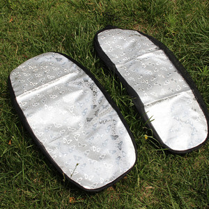 Funda de asiento de media malla con patrón de mariposa plateada, cojín transpirable para patinetes eléctricos - Product Image 1