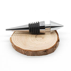 Bouchon de bouteille de vin en alliage de zinc à pointe acérée, personnalisable, design écologique, vente en gros directe usine - Product Image 2