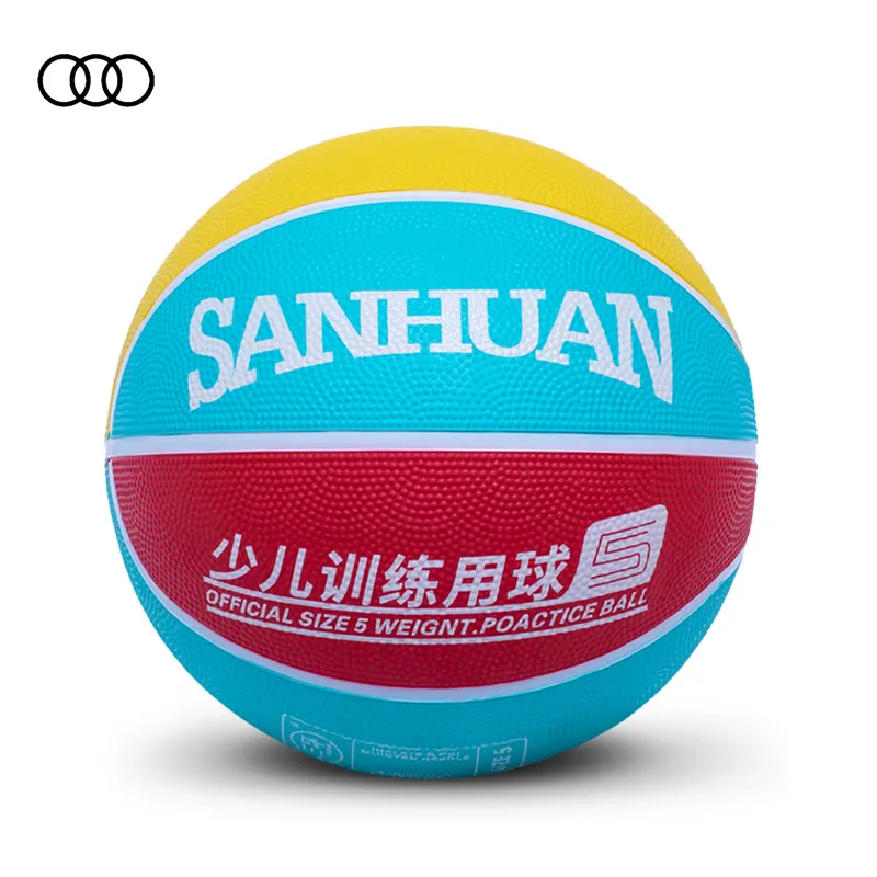 Sanhuan High Quality Size 5 Sports Baloncesto Outdoor Indoor Custom Promotional Foam Rubber Basketball