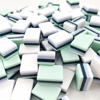 Juego de Mahjong de 160 Piezas con Estuche, Fichas de Mahjong Americanas Completas, Juego de Acrílico Estilo Art Deco, Regalo para Mujeres