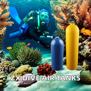 ZX S80 S40 S53 S63 S06 S19 Réservoir de plongée sous-marine en aluminium à haute pression TPED/DOT OEM Bouteille d'oxygène de plongée sous-marine - Product Image 2