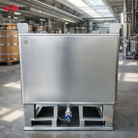 Cosmétiques Réservoir IBC en acier inoxydable spécial Grade sanitaire Récipient sous pression Azote liquide 1000 litres
