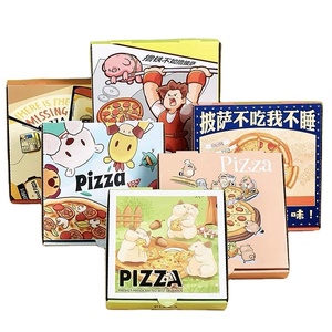 Eco friendly takeaway plain kraft cardboard finger paper 6 7 8 10 14 16 20 inch triangle slice pizza box