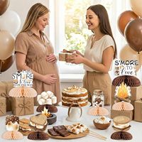 Centros de Mesa de Panal de Abeja de Doble Cara para Baby Shower: ¡Un Poco Más de Amor en Camino!