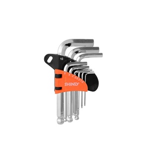 Jeu de clés Allen Torx, clé à bout de boule de longueur courte, clé hexagonale, vente en gros, 9 pièces, offre spéciale, 94334 - Product Image 2
