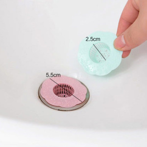 Washbasin Hair Filter Flower <b>Mesh</b> 5.5cm <b>Plastic</b> Sink Drain Cover Kitchen Waste Filter - Product Image 1